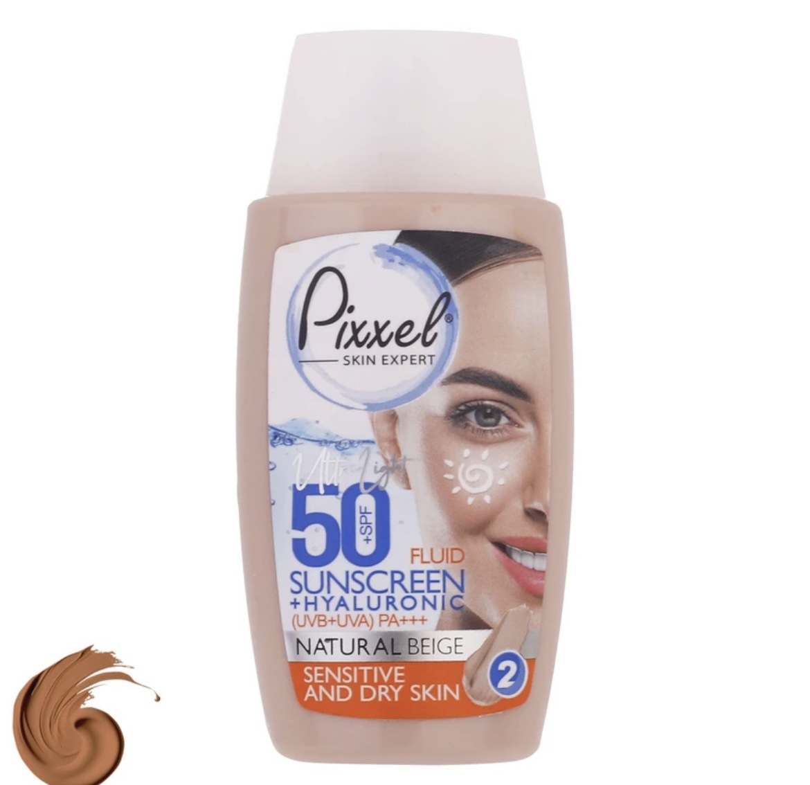 ضد آفتاب بی رنگ SPF50 پیکسل پوست خشک، نرمال و حساس حجم 50 میلی لیتر