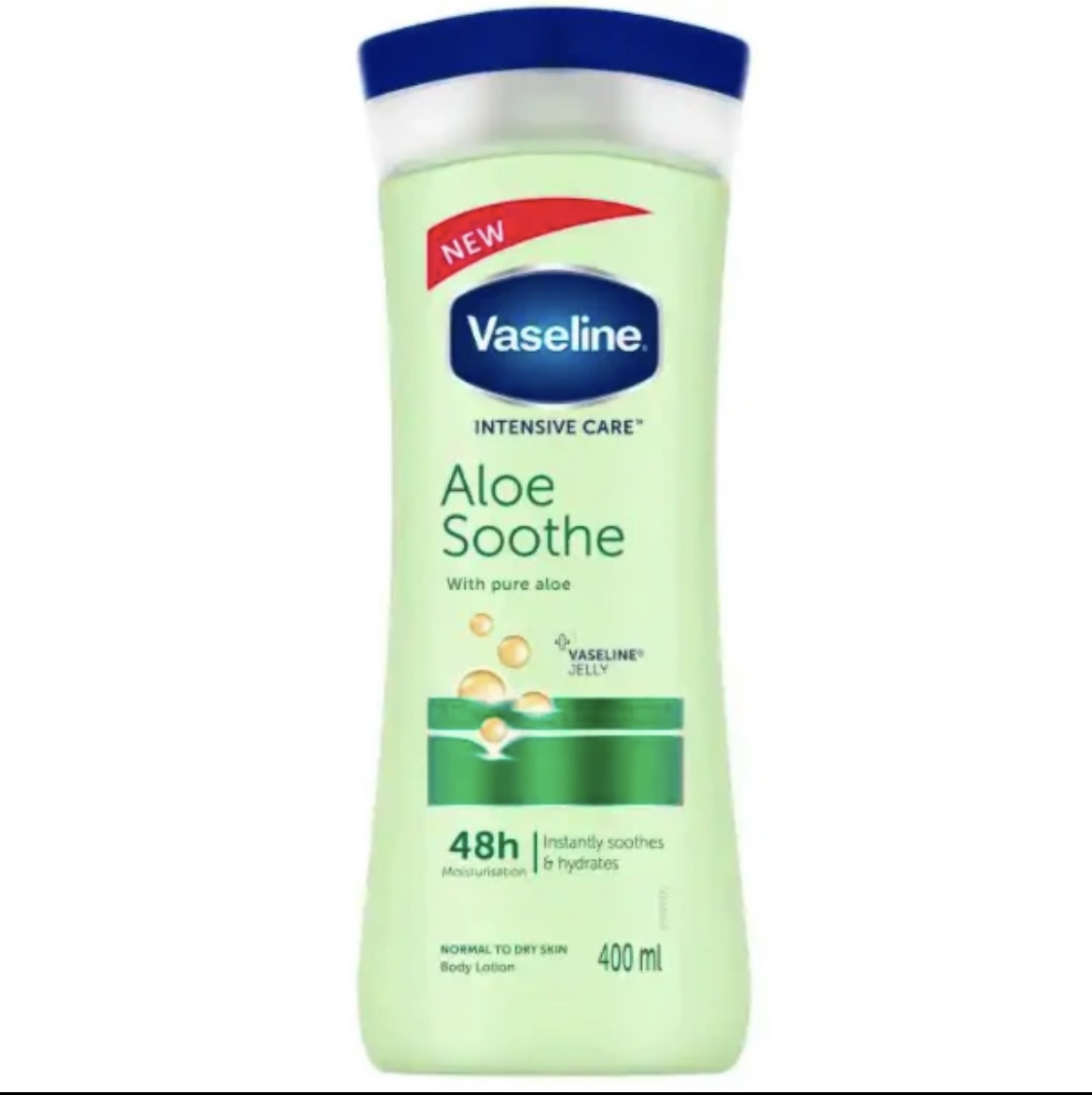 لوسیون بدن  وازلین اورجینال 48 ساعته مدل Aloe Soothe